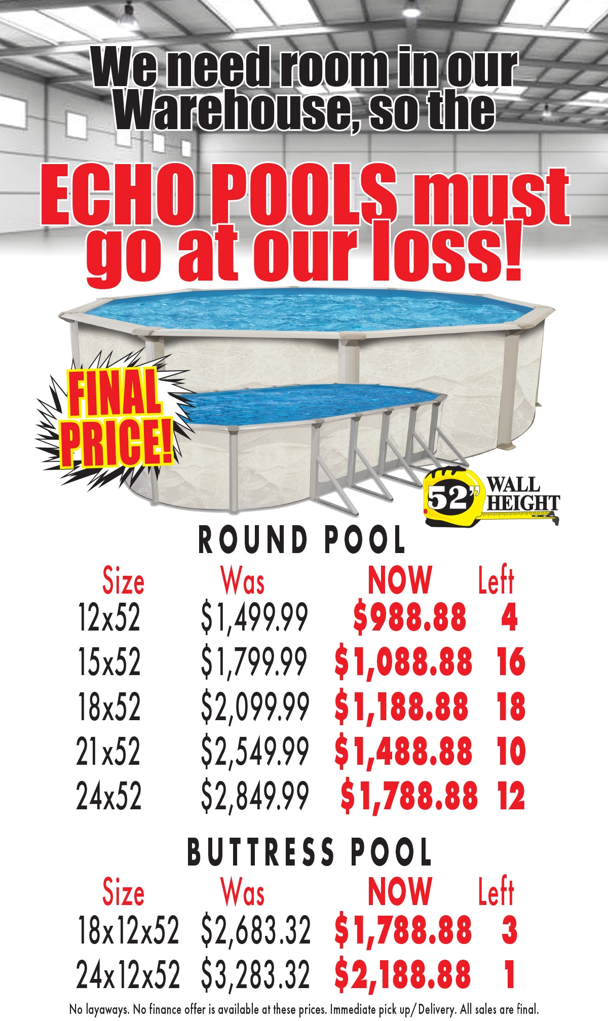 Pool Clearance